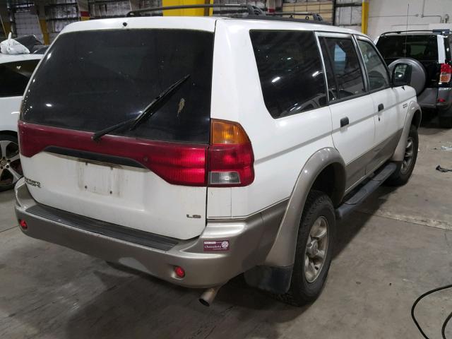 JA4LS31P8WP016588 - 1998 MITSUBISHI MONTERO SP WHITE photo 4