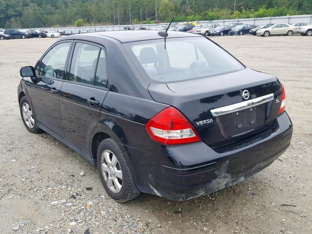 3N1BC1AP9BL363763 - 2011 NISSAN VERSA S BLACK photo 3