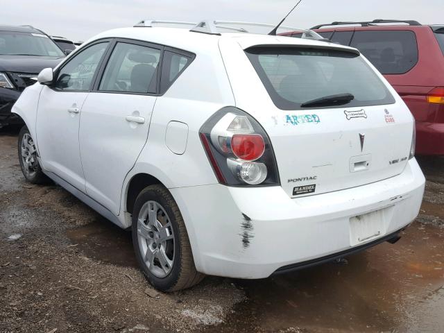 5Y2SM67029Z443913 - 2009 PONTIAC VIBE WHITE photo 3