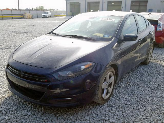 1C3CDFBB7GD564237 - 2016 DODGE DART SXT BLUE photo 2