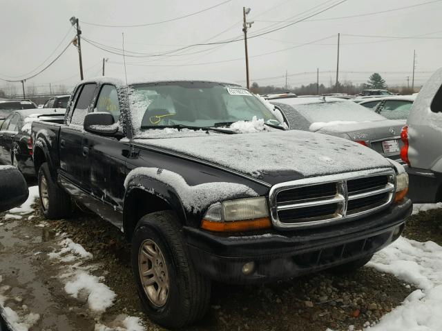 1D7HG38K34S619858 - 2004 DODGE DAKOTA QUA BLACK photo 1