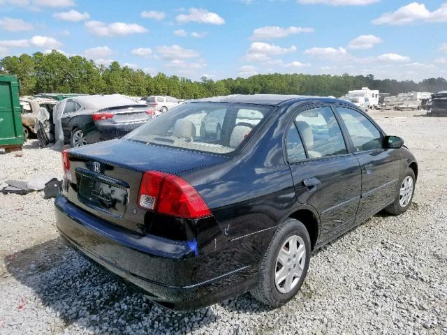 2HGES16364H589873 - 2004 HONDA CIVIC DX V BLACK photo 4