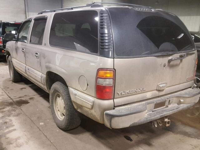 1GKFK16T51J275360 - 2001 GMC YUKON XL K TAN photo 3