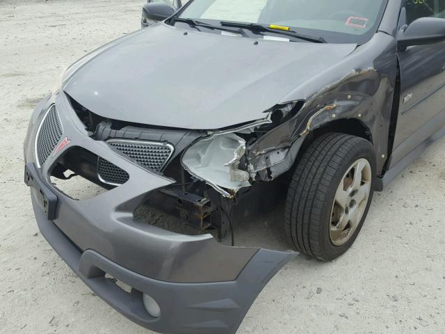 5Y2SL63895Z465058 - 2005 PONTIAC VIBE GRAY photo 9