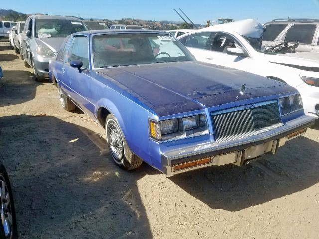 1G4AJ47A3EH416054 - 1984 BUICK REGAL BLUE photo 1