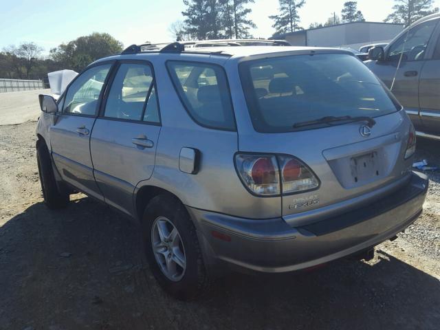 JTJGF10U920120854 - 2002 LEXUS RX 300 SILVER photo 3