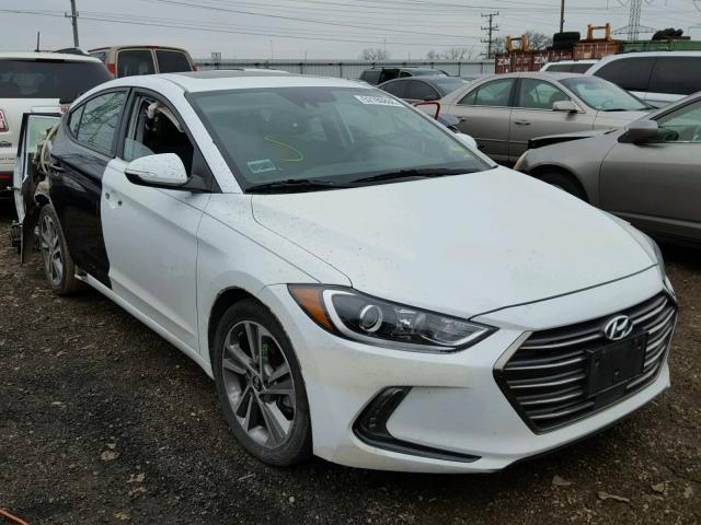 5NPD84LF6HH064690 - 2017 HYUNDAI ELANTRA WHITE photo 1