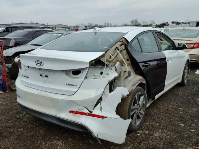 5NPD84LF6HH064690 - 2017 HYUNDAI ELANTRA WHITE photo 4