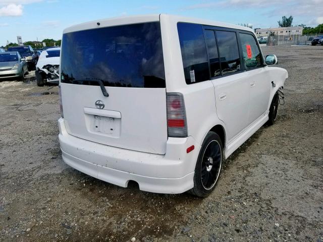 JTLKT334164099367 - 2006 TOYOTA SCION XB Weiß Foto 4