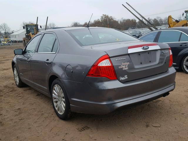 3FADP0L3XAR116381 - 2010 FORD FUSION HYB GRAY photo 3