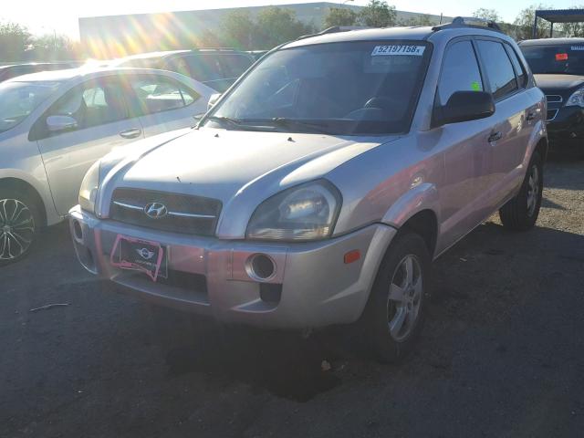 KM8JM12B55U102886 - 2005 HYUNDAI TUCSON GL SILVER photo 2