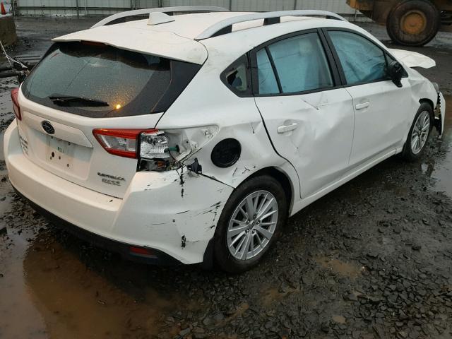 4S3GTAB65H3700586 - 2017 SUBARU IMPREZA PR WHITE photo 4