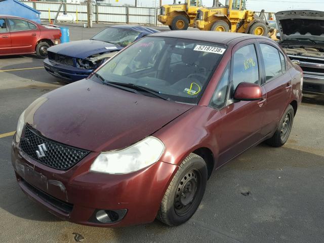 JS2YC412985103911 - 2008 SUZUKI SX4 MAROON photo 2