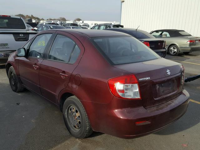 JS2YC412985103911 - 2008 SUZUKI SX4 MAROON photo 3