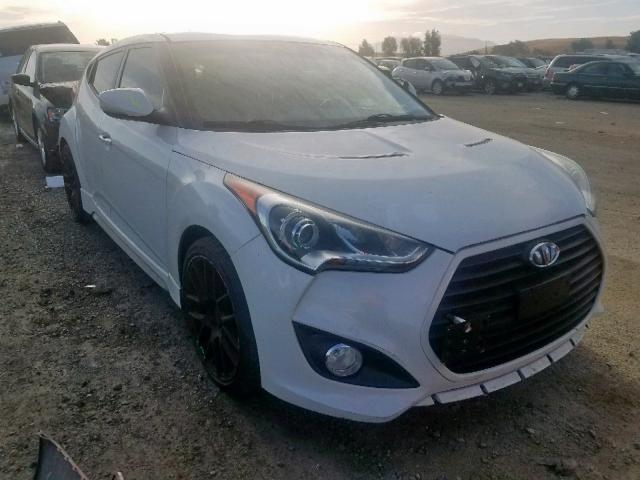 KMHTC6AE4DU135834 - 2013 HYUNDAI VELOSTER T WHITE photo 1