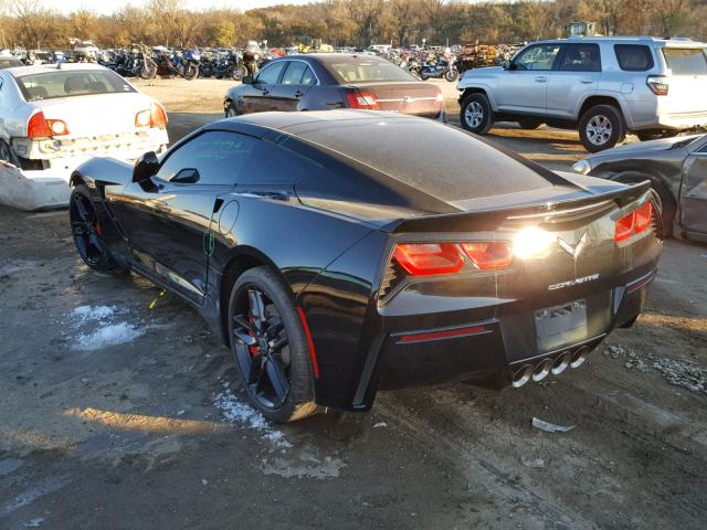 1G1YD2D75G5104421 - 2016 CHEVROLET CORVETTE S BLACK photo 3