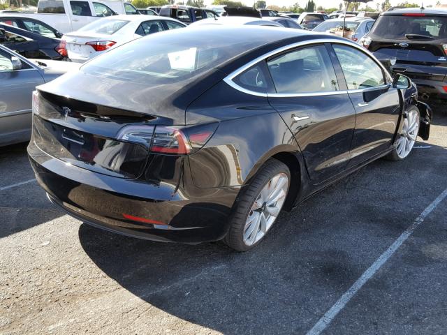 5YJ3E1EB6JF082396 - 2018 TESLA MODEL 3 BLACK photo 4