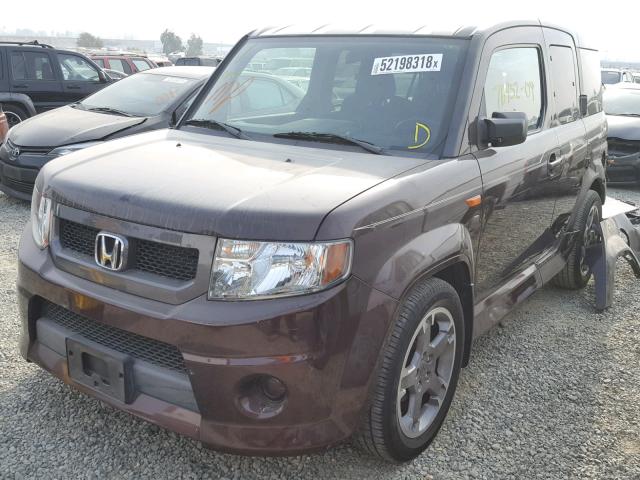 5J6YH18909L001157 - 2009 HONDA ELEMENT SC PURPLE photo 2