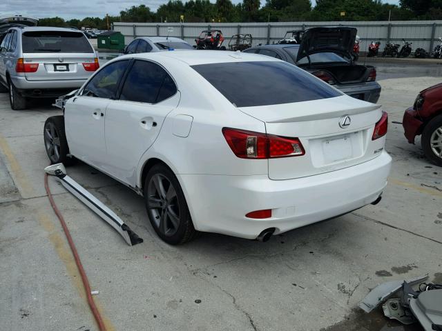 JTHBF5C25C5166487 - 2012 LEXUS IS 250 WHITE photo 3