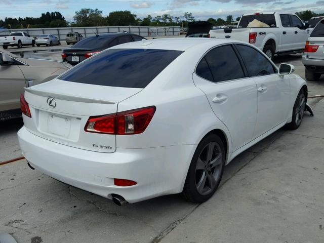 JTHBF5C25C5166487 - 2012 LEXUS IS 250 WHITE photo 4