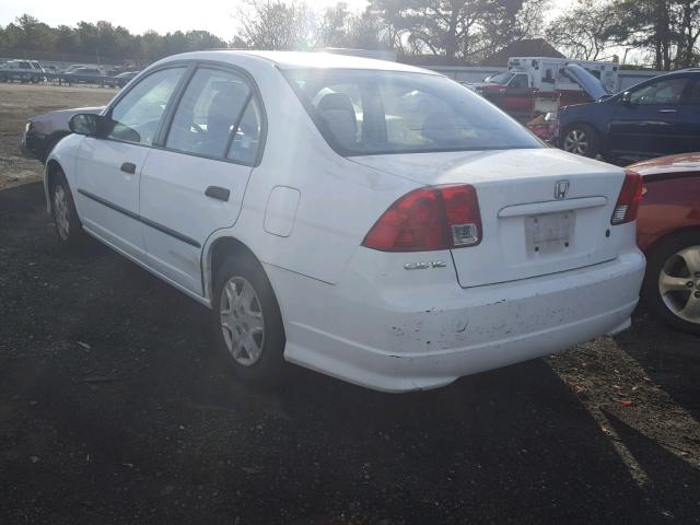 2HGES16334H580306 - 2004 HONDA CIVIC DX V WHITE photo 3