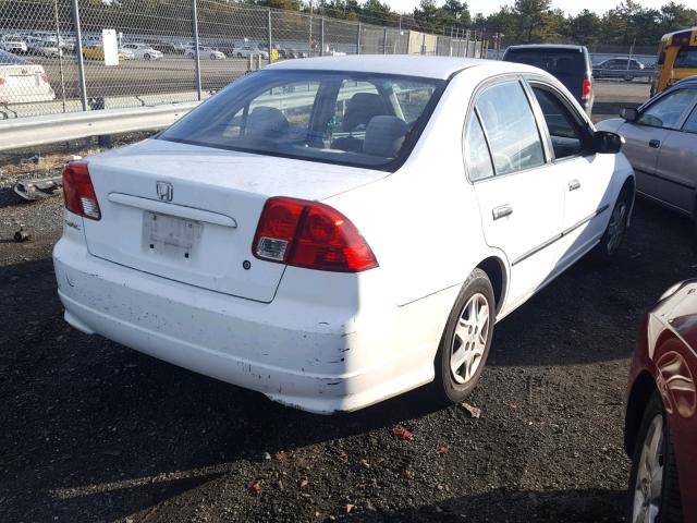 2HGES16334H580306 - 2004 HONDA CIVIC DX V WHITE photo 4