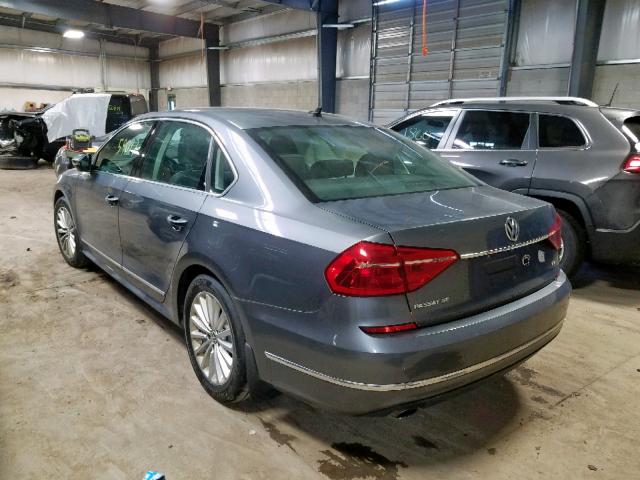 1VWBT7A31GC031586 - 2016 VOLKSWAGEN PASSAT SE GRAY photo 3