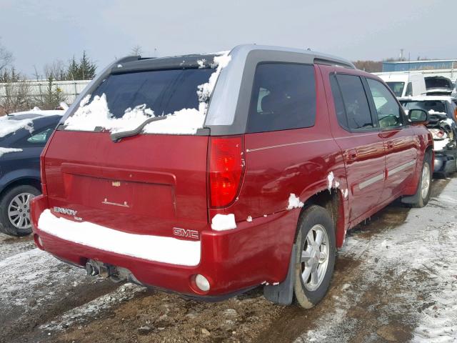 1GKET12P246182014 - 2004 GMC ENVOY XUV RED photo 4