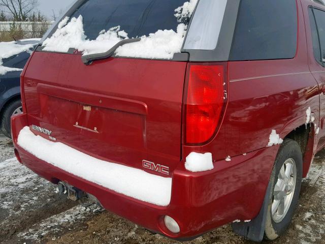 1GKET12P246182014 - 2004 GMC ENVOY XUV RED photo 9