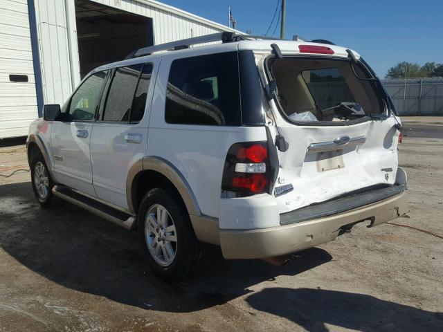 1FMEU64886UB36323 - 2006 FORD EXPLORER E WHITE photo 3