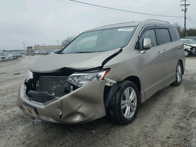 JN8AE2KP4C9033275 - 2012 NISSAN QUEST S BEIGE photo 2