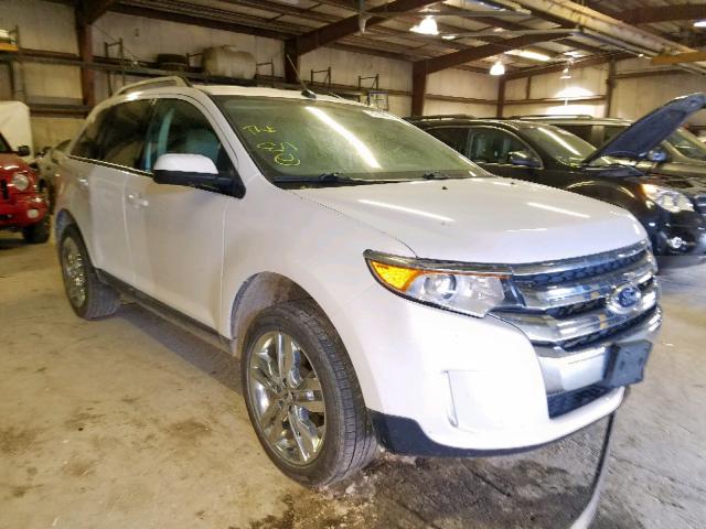 2FMDK4JC6DBE25704 - 2013 FORD EDGE SEL WHITE photo 1