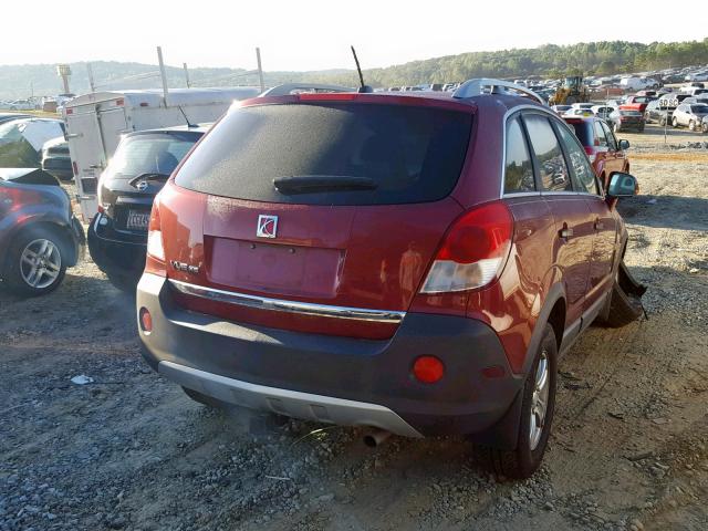 3GSCL33P49S572911 - 2009 SATURN VUE XE RED photo 4