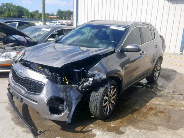 KNDPN3ACXH7086219 - 2017 KIA SPORTAGE E GRAY photo 2