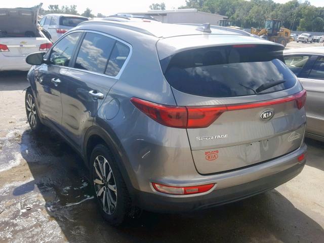 KNDPN3ACXH7086219 - 2017 KIA SPORTAGE E GRAY photo 3