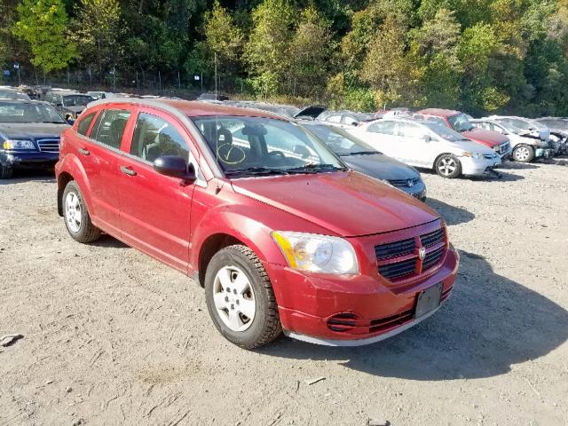 1B3HB28B67D212940 - 2007 DODGE CALIBER RED photo 1