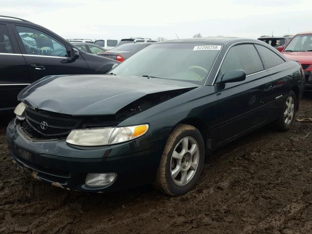 2T1CF28P8XC200066 - 1999 TOYOTA CAMRY SOLA GREEN photo 2
