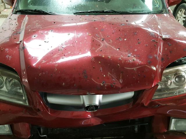 2HNYD18925H519516 - 2005 ACURA MDX TOURIN RED photo 7