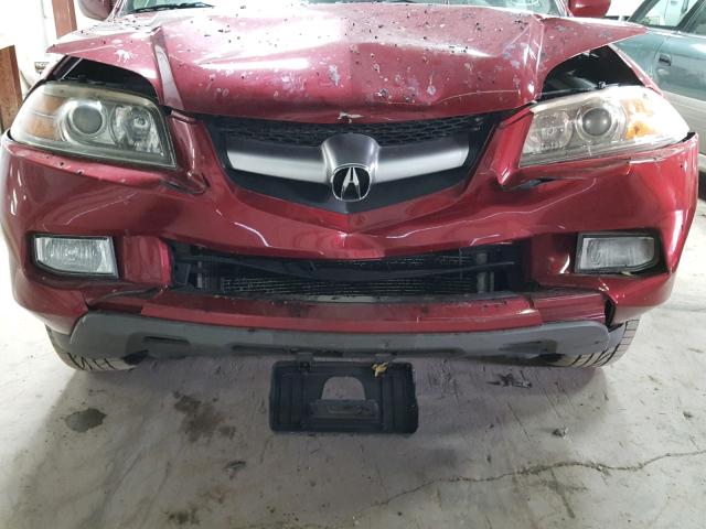 2HNYD18925H519516 - 2005 ACURA MDX TOURIN RED photo 9