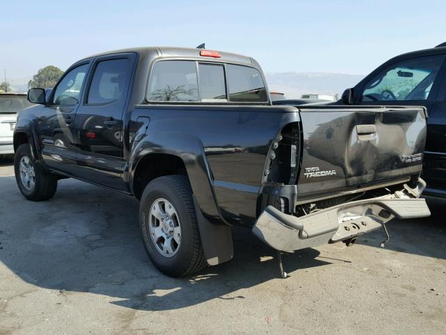 5TEJU62N86Z303167 - 2006 TOYOTA TACOMA DOU BLACK photo 3