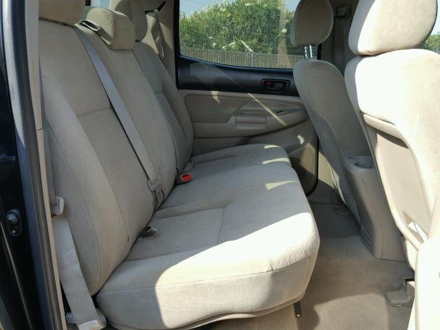 5TEJU62N86Z303167 - 2006 TOYOTA TACOMA DOU BLACK photo 6