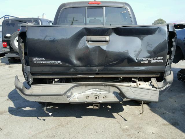 5TEJU62N86Z303167 - 2006 TOYOTA TACOMA DOU BLACK photo 9