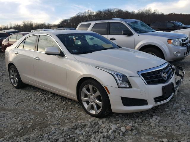 1G6AA5RA3E0100596 - 2014 CADILLAC ATS WHITE photo 1