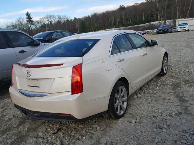 1G6AA5RA3E0100596 - 2014 CADILLAC ATS WHITE photo 4