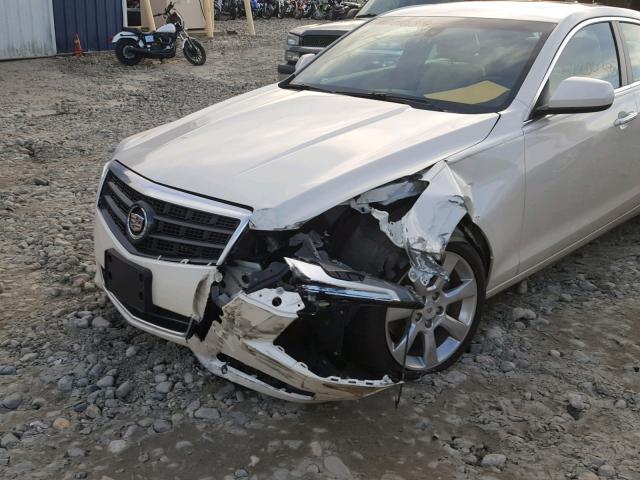 1G6AA5RA3E0100596 - 2014 CADILLAC ATS WHITE photo 9