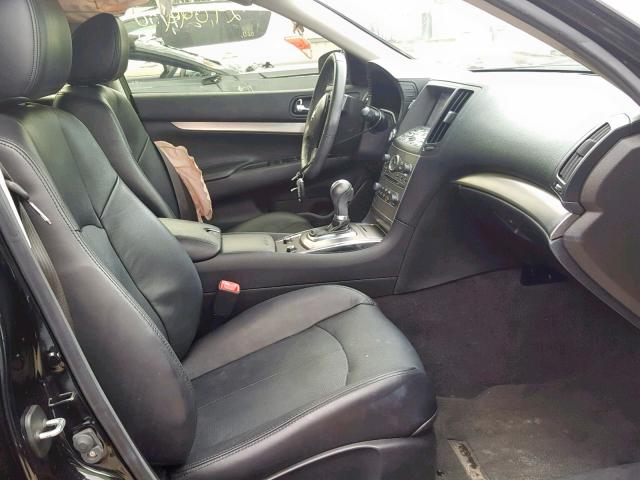 JN1CV6AP2FM500484 - 2015 INFINITI Q40 BLACK photo 5