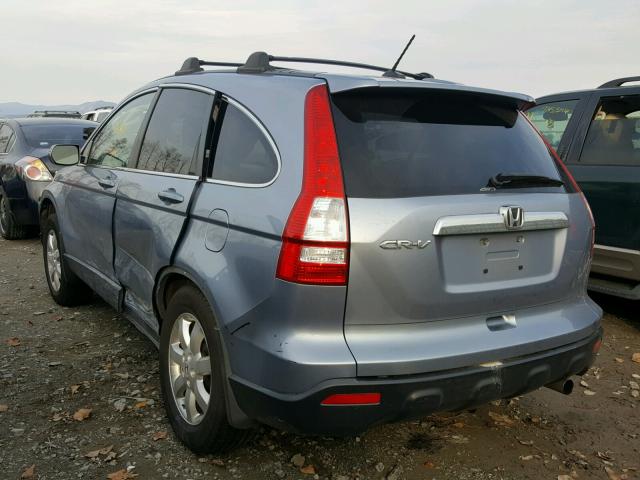 JHLRE48769C008460 - 2009 HONDA CR-V EXL BLUE photo 3