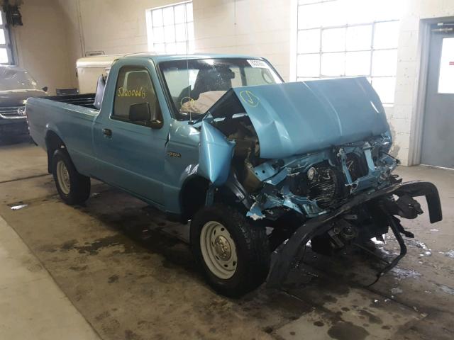 1FTYR10E44PB27048 - 2004 FORD RANGER BLUE photo 1