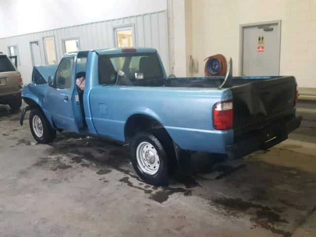 1FTYR10E44PB27048 - 2004 FORD RANGER BLUE photo 3