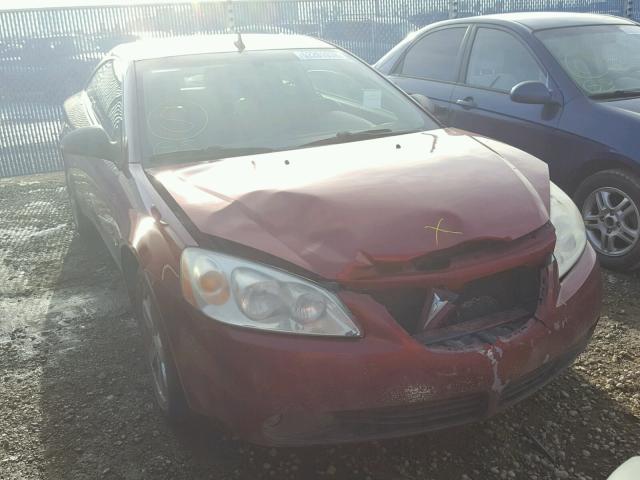 1G2ZH17N784110219 - 2008 PONTIAC G6 GT RED photo 1